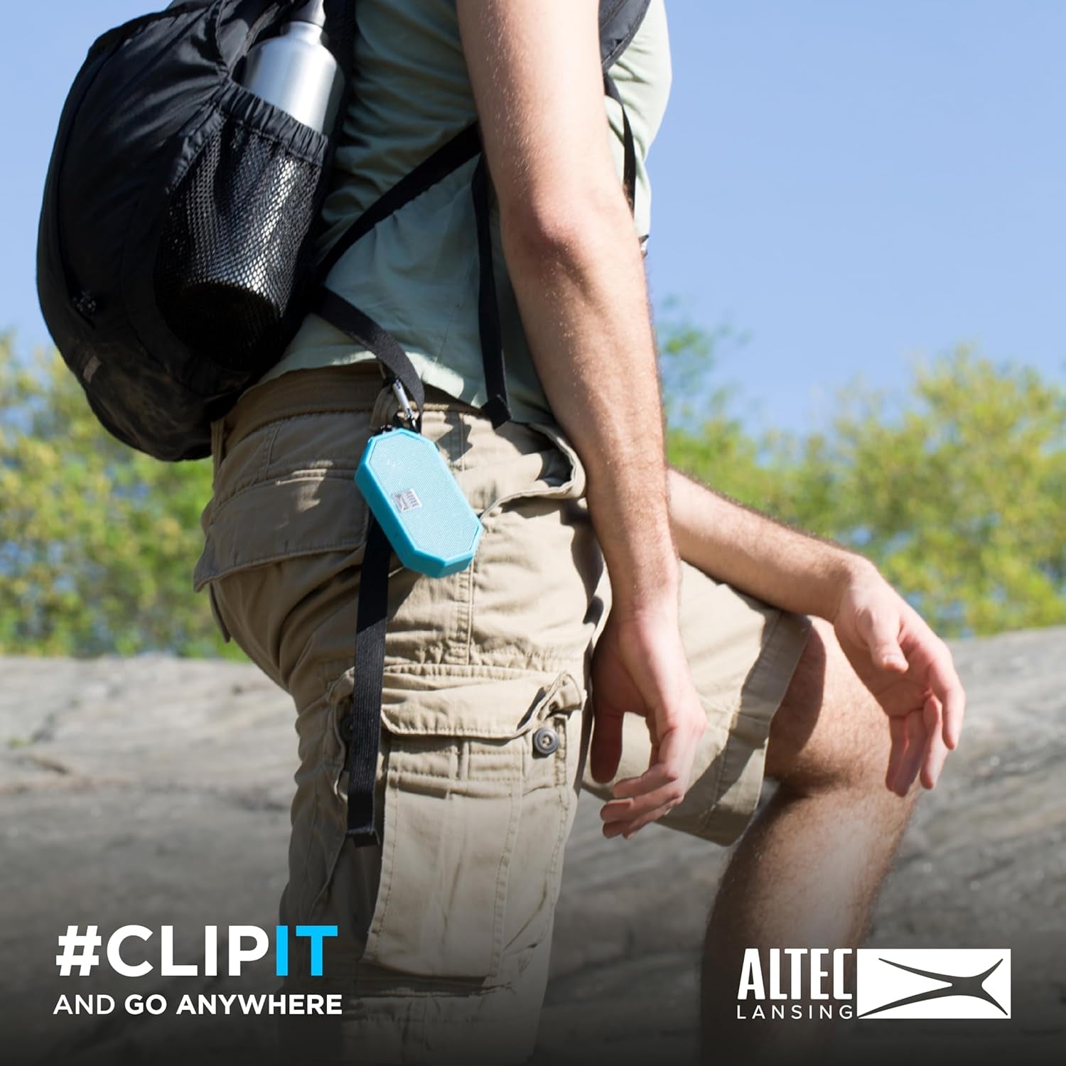 Mini H2O - Waterproof Bluetooth Speaker, IP67 Certified & Floats in Water, Compact & Portable Speaker for Hiking, Camping, Pool, and Beach