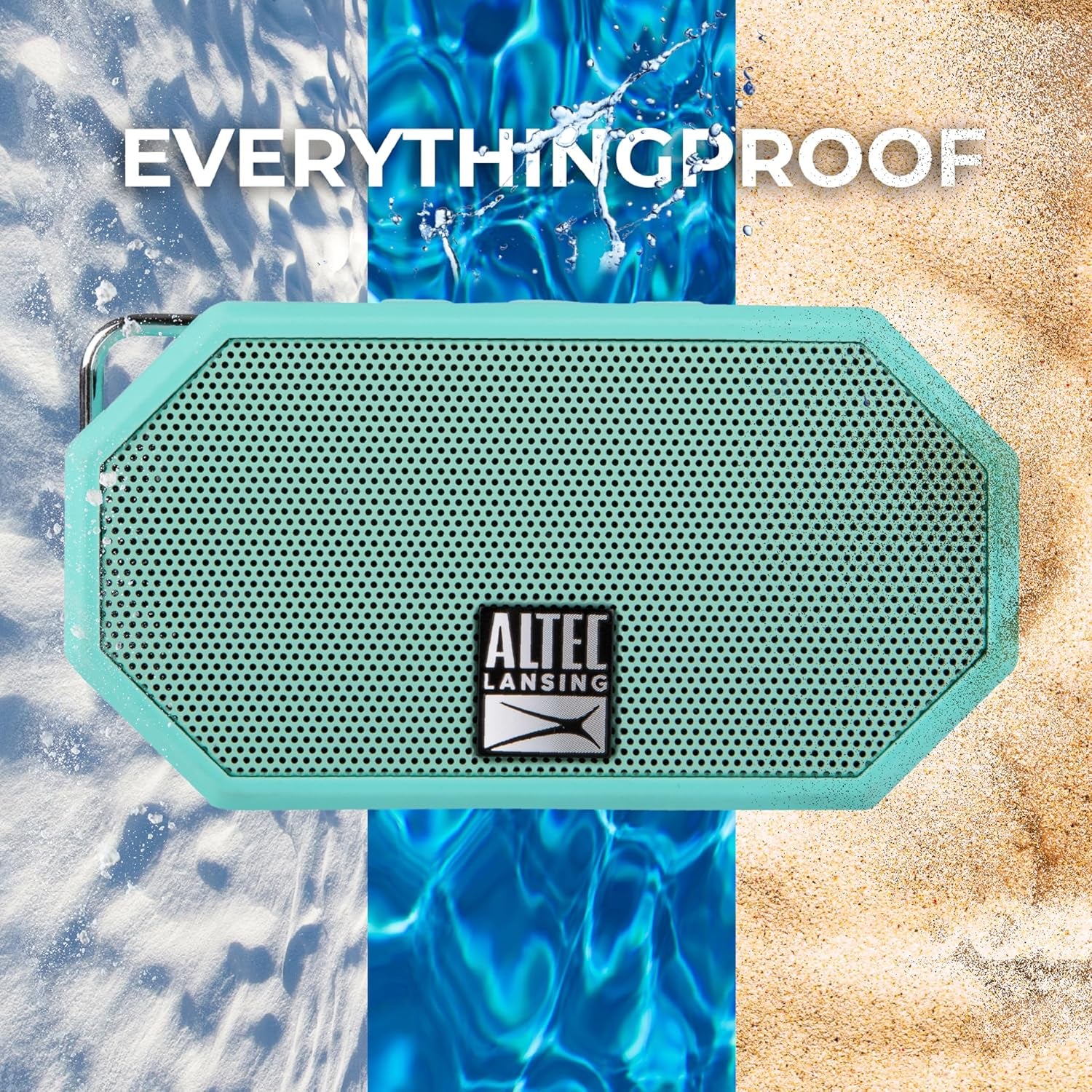 Mini H2O - Waterproof Bluetooth Speaker, IP67 Certified & Floats in Water, Compact & Portable Speaker for Hiking, Camping, Pool, and Beach