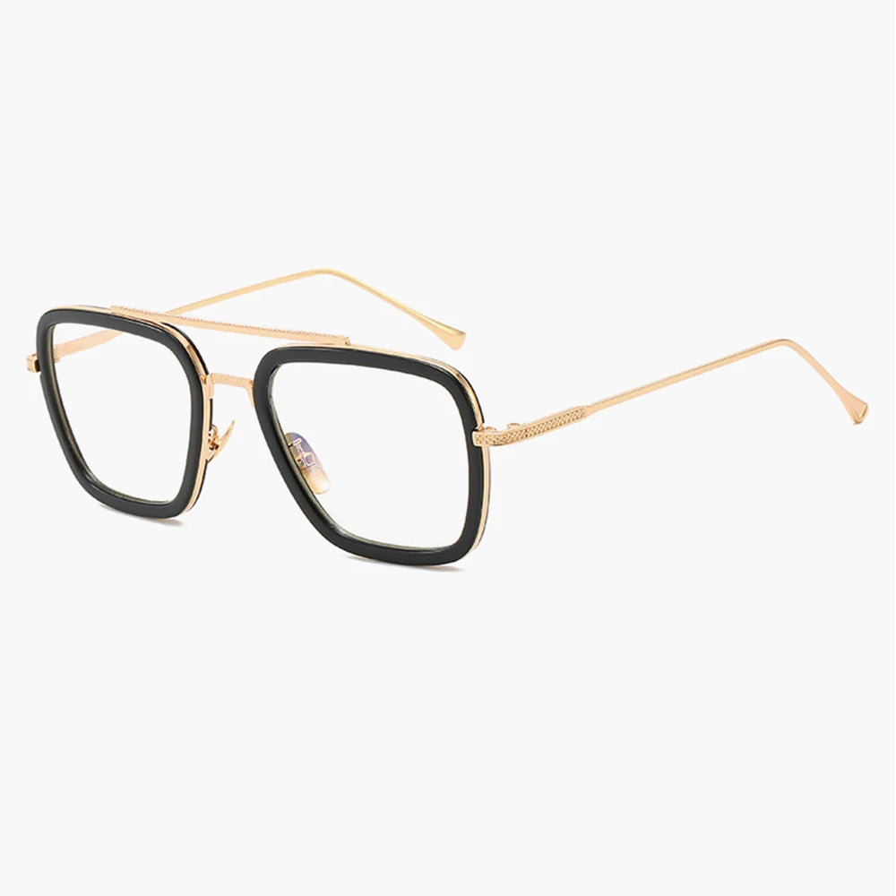 Fashion Punk Square Frame Sunglasses Tony Stark Glasses Men Women Steampunk Sun Glasses Goggles Outdoor Sport Riding Eyewear