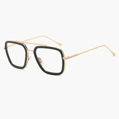 Fashion Punk Square Frame Sunglasses Tony Stark Glasses Men Women Steampunk Sun Glasses Goggles Outdoor Sport Riding Eyewear