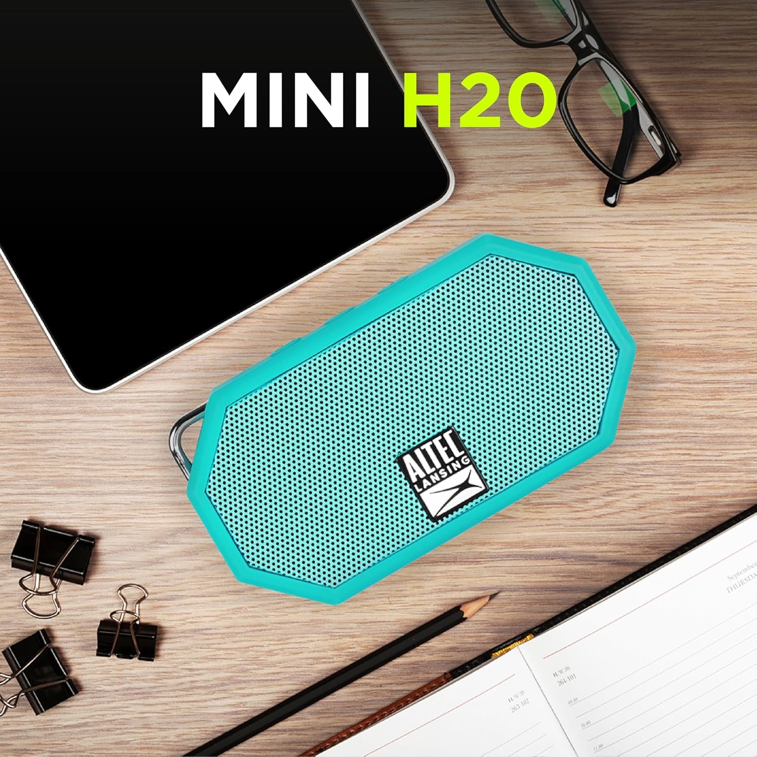 Mini H2O - Waterproof Bluetooth Speaker, IP67 Certified & Floats in Water, Compact & Portable Speaker for Hiking, Camping, Pool, and Beach