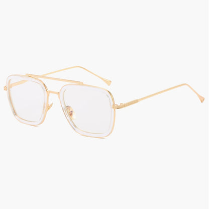 Fashion Punk Square Frame Sunglasses Tony Stark Glasses Men Women Steampunk Sun Glasses Goggles Outdoor Sport Riding Eyewear