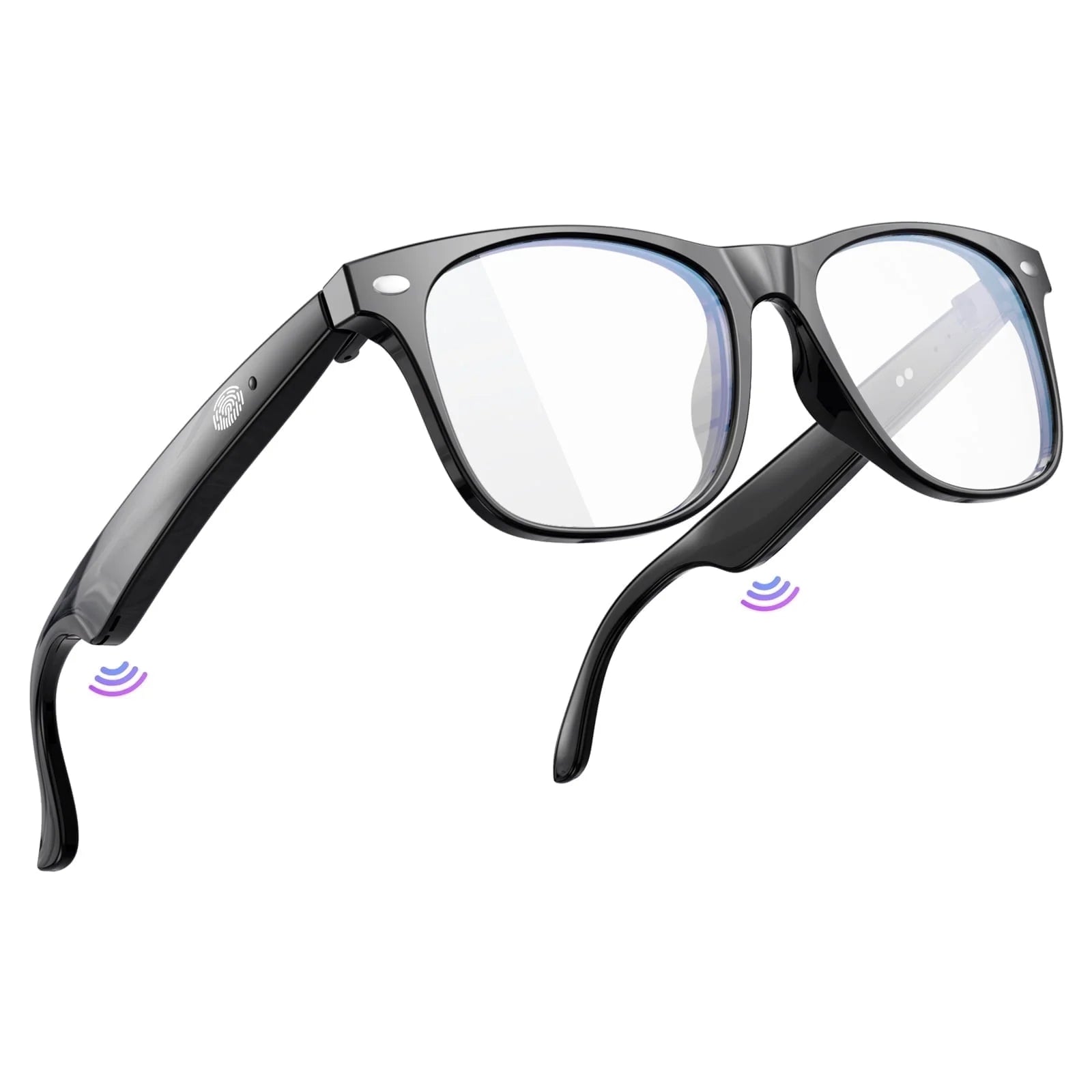 Wireless Bluetooth Glasses for Men and Women, Smart Glasses with Open-Ear Voice Control & Calling, Anti-Blue Light, AI Assistant & Translation for Traveling and Driving