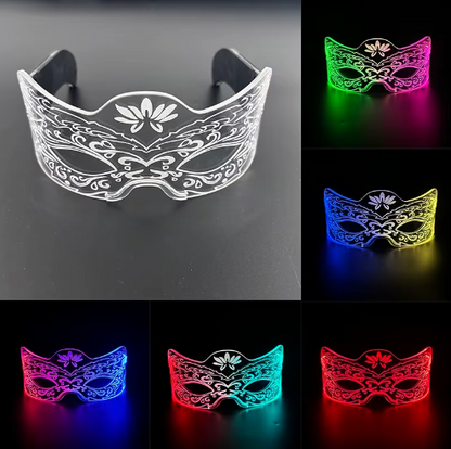 Led Luminous Hats and Glasses Bar Masquerade Concert Rave Goggles Rainbow Space Robot Futuristic Led DJ LIGHT Glasses Star Y2K Glasses