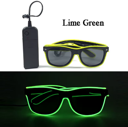 Led Luminous Hats and Glasses Bar Masquerade Concert Rave Goggles Rainbow Space Robot Futuristic Led DJ LIGHT Glasses Star Y2K Glasses