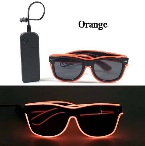 Led Luminous Hats and Glasses Bar Masquerade Concert Rave Goggles Rainbow Space Robot Futuristic Led DJ LIGHT Glasses Star Y2K Glasses