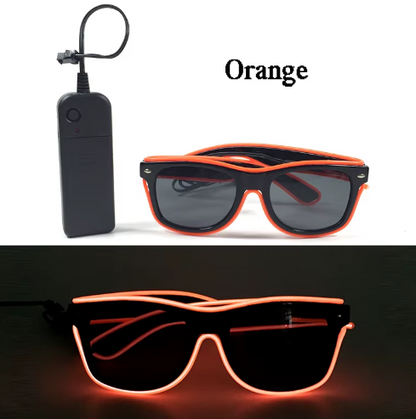 Led Luminous Hats and Glasses Bar Masquerade Concert Rave Goggles Rainbow Space Robot Futuristic Led DJ LIGHT Glasses Star Y2K Glasses