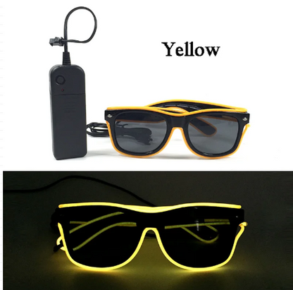 Led Luminous Hats and Glasses Bar Masquerade Concert Rave Goggles Rainbow Space Robot Futuristic Led DJ LIGHT Glasses Star Y2K Glasses