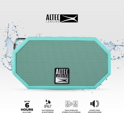 Mini H2O - Waterproof Bluetooth Speaker, IP67 Certified & Floats in Water, Compact & Portable Speaker for Hiking, Camping, Pool, and Beach